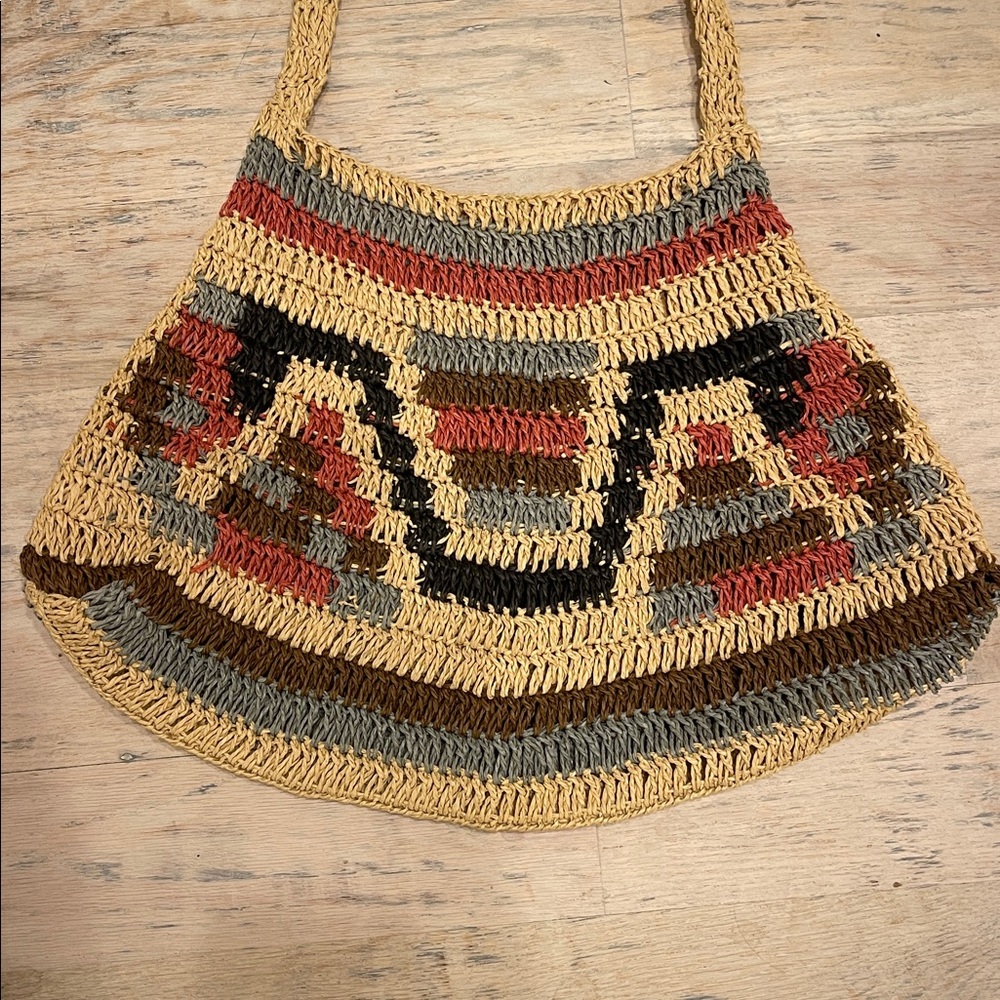 Handcrafted Multicolor Crochet Shoulder Bag - Picture 2 of 4